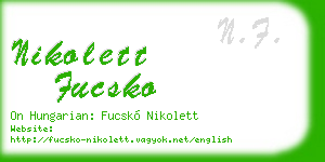 nikolett fucsko business card
